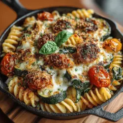 Cheesy Zucchini Feta Pasta Bake