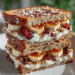 Creating the perfect Frosty Banana Berry Crunch Sandwiches begins with careful assembly. Start by laying out your selected bread slices on a clean surface. For this recipe, whole-grain or multigrain bread not only adds a delightful crunch but also enhances the nutritional value of your sandwiches.
