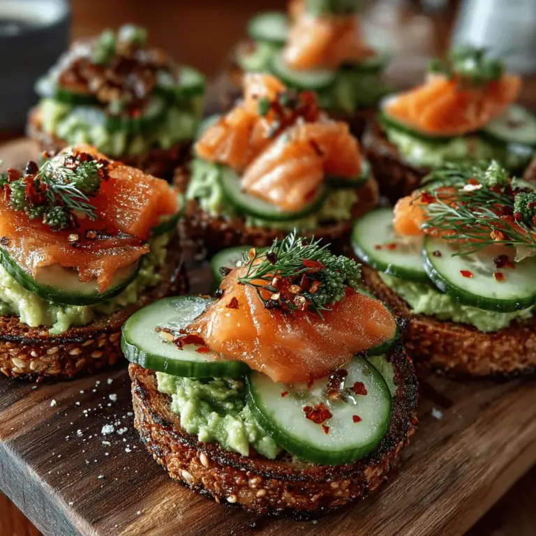 In the realm of modern cuisine, few appetizers have captured the hearts and palates of food enthusiasts quite like the mini salmon avocado toast circles. This trendy dish perfectly marries the rich, buttery taste of ripe avocados with the savory, smoky flavor of salmon, making it an ideal choice for brunches, gatherings, or even a light snack. As social media platforms brim with picturesque renditions of this culinary delight, it's clear that mini salmon avocado toast circles have secured their place as a must-try item for food lovers everywhere.