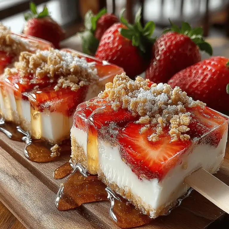 As the temperatures rise and the sun shines brighter, there's an undeniable craving for cool, refreshing treats. Frozen desserts have long been a favorite way to enjoy a sweet escape from the heat, and homemade frozen yogurt pops are the perfect way to indulge without the guilt. Our Strawberry Bliss Frozen Yogurt Pops recipe is designed to elevate your summertime snacking experience, blending the luscious flavor of fresh strawberries with the creamy goodness of Greek yogurt. This delightful combination not only satisfies your sweet tooth but also provides a healthy alternative to traditional ice cream, making it a perfect choice for families and health-conscious individuals alike.