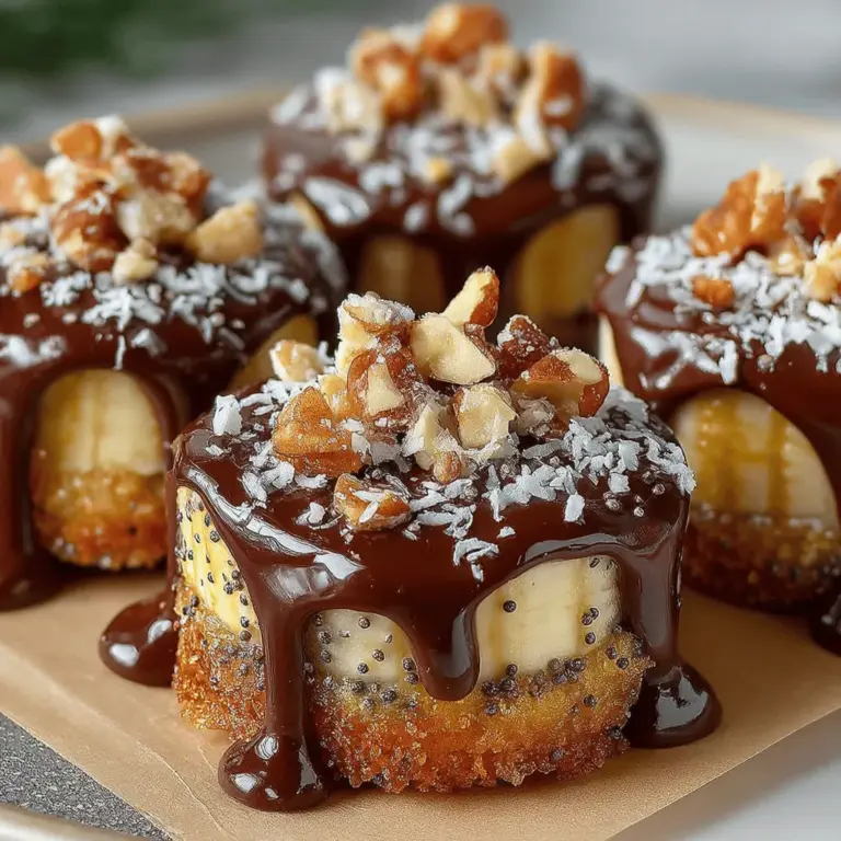 In a world where healthy snacks can often feel bland and uninspiring, Frozen Chocolate Chia Banana Rounds emerge as a delightful exception. This easy-to-make treat combines the sweetness of ripe bananas, the richness of dark chocolate, and the nutritious benefits of chia seeds, making it a perfect snack or dessert for both kids and adults. Whether you’re looking for a quick energy boost or a guilt-free indulgence, this recipe checks all the boxes.