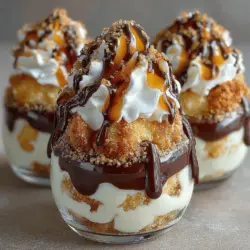 To create Frozen Yogurt Churro Crunch Cups, it’s essential to understand the distinct components that make up this layered dessert. Each element plays a crucial role in delivering the ultimate flavor and texture combination.