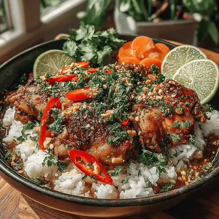 Thai cuisine is renowned for its vibrant flavors, aromatic spices, and fresh ingredients, making it a beloved choice for food enthusiasts around the globe. The unique combination of sweet, sour, salty, and spicy elements creates a harmonious taste experience that is both satisfying and unforgettable. One dish that beautifully exemplifies these characteristics is the Spicy Thai Chicken Rice Bowl, a culinary delight that marries tender chicken with a variety of colorful vegetables and layers of flavor.