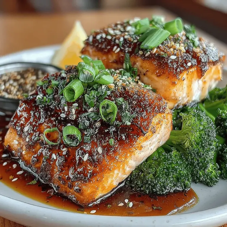 When it comes to quick yet flavorful meals, few dishes can rival the allure of Sweet & Savory Honey-Glazed Salmon with Broccoli. This delightful recipe combines the rich, buttery flavor of salmon with the subtle sweetness of honey, accentuated by a hint of soy sauce and Dijon mustard. Paired with vibrant, tender broccoli, this dish not only tantalizes the taste buds but also delivers a powerhouse of nutrition.