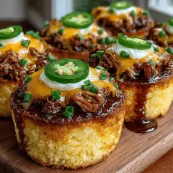 In the realm of comfort food, few dishes can match the heartwarming appeal of BBQ Chicken Cornbread Bowls. This delightful recipe is a harmonious fusion that beautifully combines the smoky, tangy richness of barbecue chicken with the warm, inviting flavor of cornbread. Whether you're hosting a casual gathering, planning a party, or simply looking for a cozy family dinner option, these mini bowls are sure to impress. With their crispy exterior and fluffy interior, they cater to a wide range of tastes, making them a hit with both adults and children alike.