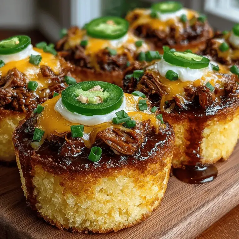 In the realm of comfort food, few dishes can match the heartwarming appeal of BBQ Chicken Cornbread Bowls. This delightful recipe is a harmonious fusion that beautifully combines the smoky, tangy richness of barbecue chicken with the warm, inviting flavor of cornbread. Whether you're hosting a casual gathering, planning a party, or simply looking for a cozy family dinner option, these mini bowls are sure to impress. With their crispy exterior and fluffy interior, they cater to a wide range of tastes, making them a hit with both adults and children alike.
