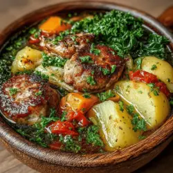 As the days grow shorter and the air turns crisp, there’s nothing quite like a warm, hearty meal to bring comfort and joy to your home. The Cozy Autumn Sausage & Kale Delight is a perfect embodiment of this seasonal shift. This dish brings together the rich, savory flavors of Italian sausage with the earthy, nutritious goodness of kale, creating a meal that is not only satisfying but also filled with health benefits. Whether you’re gathering around the dinner table with family or hosting friends for an autumn get-together, this recipe is sure to become a staple in your fall cooking repertoire.