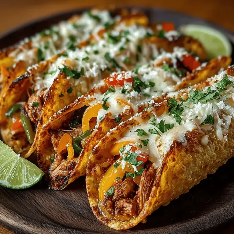 Tacos have long been celebrated for their versatility, making them a beloved dish across cultures and cuisines. Whether filled with succulent meats, fresh vegetables, or vibrant salsas, tacos can easily adapt to satisfy a range of taste preferences. The traditional taco has seen many transformations, from soft corn tortillas to hard-shell creations, and now we introduce a delightful new variation: Mini Chicken Fajita Taco Cones. This innovative twist not only adds an element of fun but also presents a unique way to serve a crowd-pleasing dish that’s perfect for any occasion.