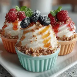 To fully appreciate the benefits of Berry Bliss Frozen Greek Yogurt Bombs, let’s take a closer look at the primary ingredients that make this recipe not just tasty but also healthful.