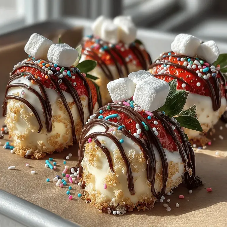 As the warm sun beckons and summer festivities unfold, there’s nothing quite like a refreshing treat to cool down the day. Enter Frosty Strawberry Marshmallow Pops, a delightful combination of juicy strawberries, fluffy marshmallows, and a rich chocolate coating. This easy-to-make dessert not only tantalizes your taste buds but also offers a playful presentation that’s sure to impress guests of all ages. Perfect for summer parties, children's snacks, or even a healthier dessert option, these pops are a delightful way to indulge without the guilt.