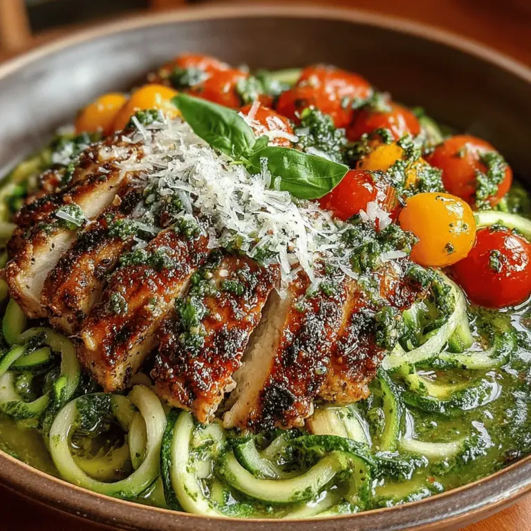 In recent years, the movement towards healthy eating has gained significant momentum, with many individuals seeking to incorporate more vegetables and wholesome ingredients into their daily meals. As a result, recipes that are both nutritious and delicious have become increasingly popular in households around the world. One such recipe that embodies this trend is Grilled Chicken Pesto Zoodle Bowls. This delightful dish not only satisfies the palate but also aligns perfectly with a health-conscious lifestyle, making it a favorite among both fitness enthusiasts and culinary adventurers alike.