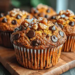 Once you’ve prepared your wet and dry mixtures, it’s time to combine them. This step is crucial for achieving the perfect texture in your Pumpkin Banana Breakfast Muffins. Gently pour the wet mixture into the bowl of dry ingredients, and using a rubber spatula or wooden spoon, fold the ingredients together. The key here is to mix just until the dry ingredients are moistened. Overmixing can lead to dense muffins, which is the opposite of what you want. A few lumps are perfectly fine; they will bake out during cooking, leaving you with light and fluffy muffins.