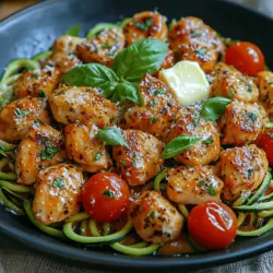 Garlic Butter Chicken Zucchini Pasta Recipe
