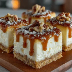 As the leaves turn golden and the air becomes crisp, there's a palpable excitement in the kitchen that signals the arrival of fall. One of the most beloved treats of this season is the Caramel Pecan Pumpkin Cheesecake Bars. These delectable bars beautifully marry the rich flavors of pumpkin and the crunchy texture of pecans, resulting in a dessert that is not only visually appealing but also bursting with seasonal taste. Perfect for autumn gatherings, holiday celebrations, or simply as a cozy indulgence at home, these bars evoke the warmth and comfort of the season, making them a delightful addition to any dessert table.