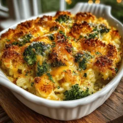 When it comes to comfort food, few dishes can rival the warmth and heartiness of a Cheesy Broccoli Rice Casserole. This beloved recipe has a special place in the hearts of families across the globe, offering a delicious way to enjoy vegetables while satisfying the cravings for creamy, cheesy goodness. The beauty of this casserole lies not only in its rich flavors but also in its ability to blend nutrition with taste, making it an ideal addition to any meal.