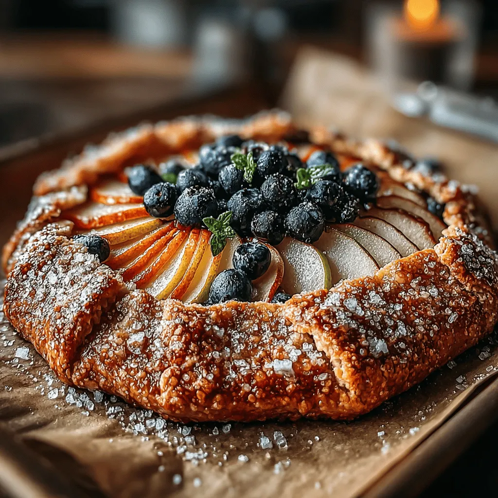 When it comes to desserts that bring together the best of seasonal flavors, few can rival the charm and simplicity of a Pear & Blueberry Galette. This rustic pastry not only highlights the natural sweetness of ripe pears, but it also showcases the delightful tartness of fresh blueberries, creating a harmonious blend that is sure to please the palate. The galette, with its free-form structure, embodies a casual elegance that invites everyone to indulge, making it a favorite in both home kitchens and professional bakeries alike.