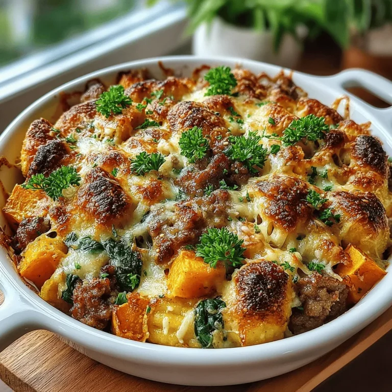As the leaves begin to change and the air turns crisp, there's nothing quite like a warm and hearty dish to bring comfort on chilly evenings. The Cozy Butternut Squash & Sausage Gnocchi Bake is the perfect embodiment of fall flavors, combining the sweetness of roasted butternut squash with the savory richness of Italian sausage, all enveloped in a creamy, cheesy sauce. This dish not only warms the stomach but also the soul, making it an ideal choice for family gatherings or a cozy dinner at home.