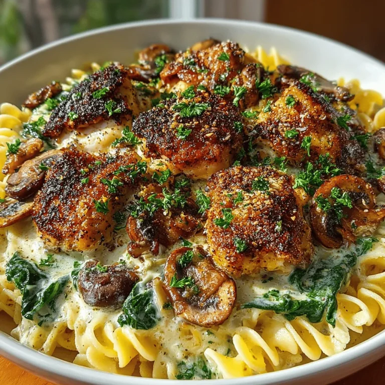 In the realm of comforting dinners, few dishes can compete with the Heavenly Creamy Chicken and Mushroom Skillet. This delightful recipe brings together juicy chicken thighs, earthy mushrooms, and a rich, creamy sauce that envelops them in a warm embrace. It's a dish that not only pleases the palate but also offers a sense of nostalgia, reminding us of family dinners and evenings spent around the table. Whether you're looking for an easy weeknight meal or a dish to impress guests, this recipe checks all the boxes.