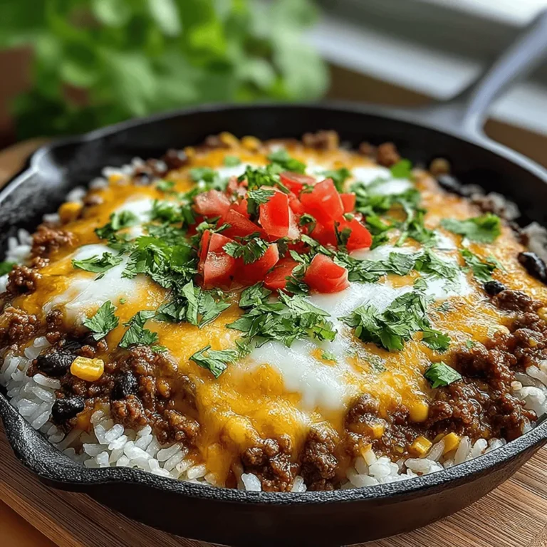 When it comes to weeknight dinners, few dishes can compete with the warmth and comfort of a casserole. The One-Pan Cheesy Beef and Rice Casserole stands out as a family-friendly favorite, seamlessly combining hearty ingredients into a dish that's not only filling but also incredibly easy to prepare. With its rich, savory flavors and creamy texture, this casserole brings together the best elements of comfort food while ensuring minimal cleanup thanks to its one-pan preparation method.