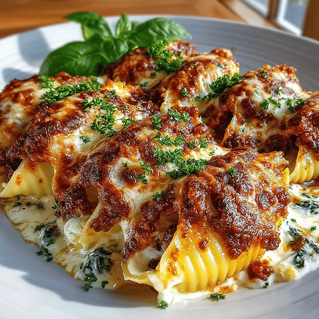 Cheesy Spinach & Mushroom Stuffed Shells have gained immense popularity in Italian-American households, thanks to their versatility and wholesome ingredients. The dish is characterized by large pasta shells filled with a delightful mixture of sautéed mushrooms, spinach, and a blend of creamy cheeses, all topped with marinara sauce and baked until bubbly. This combination results in a comforting meal that’s perfect for both casual weeknight dinners and festive gatherings.