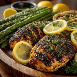 When it comes to summer dining, few dishes can rival the vibrant and refreshing taste of Zesty Lemon Herb Grilled Chicken with Crisp Asparagus. This dish not only tantalizes the taste buds but also embodies the essence of healthy eating, making it a favorite among home cooks and food enthusiasts alike. The combination of juicy marinated chicken with the crunch of fresh asparagus creates a harmonious balance of flavors and textures, perfect for any outdoor gathering or a simple weeknight dinner.