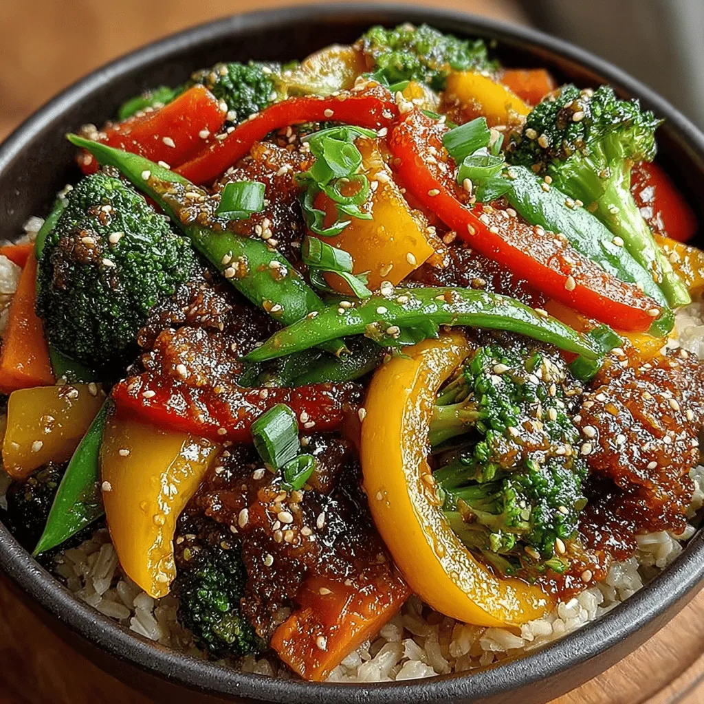 In a world where healthy eating often feels like a daunting task, the Quick Lentil and Vegetable Stir-Fry Bowl emerges as a beacon of simplicity and nourishment. This vibrant dish combines the earthiness of lentils with a colorful array of fresh vegetables, making it not only a feast for the eyes but also a powerhouse of nutrition. Whether you’re looking for a quick weeknight dinner, a packed lunch, or a nutritious meal prep option, this stir-fry bowl checks all the boxes. With its impressive nutritional profile, this recipe caters to various dietary preferences, including vegan and gluten-free options, ensuring that everyone can enjoy its benefits.