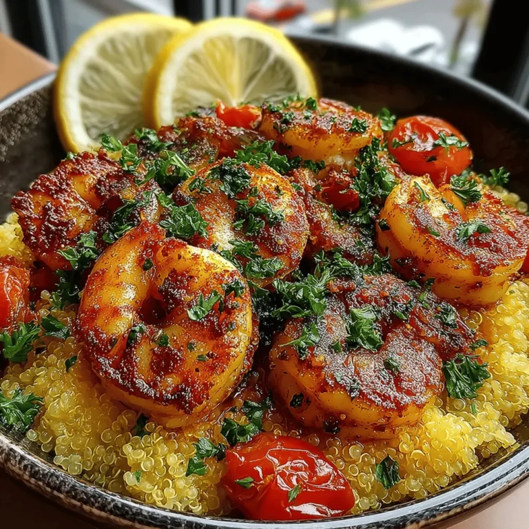 In the realm of culinary delights, few dishes can rival the vibrant flavors and health benefits of Zesty Lemon Garlic Shrimp & Quinoa Delight. This dish marries succulent shrimp with the nutty flavor of quinoa in a zesty lemon garlic sauce that elevates both taste and nutrition. Perfect for a weeknight dinner or meal prep, this recipe brings together a medley of fresh ingredients and bold flavors that are not only satisfying but also packed with health benefits.