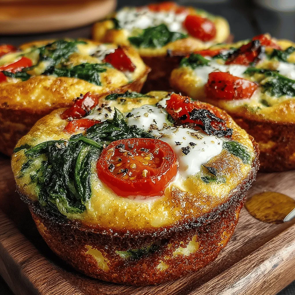 - 6 large eggs - 1/2 cup milk (dairy or non-dairy) - 1 cup fresh spinach, chopped - 1/2 cup bell pepper, diced (any color) - 1/4 cup onion, finely chopped - 1/2 cup shredded cheese (cheddar, mozzarella, or your choice) - 1 teaspoon garlic powder - 1/2 teaspoon paprika - Salt and pepper to taste - Cooking spray or oil for greasing the muffin tin