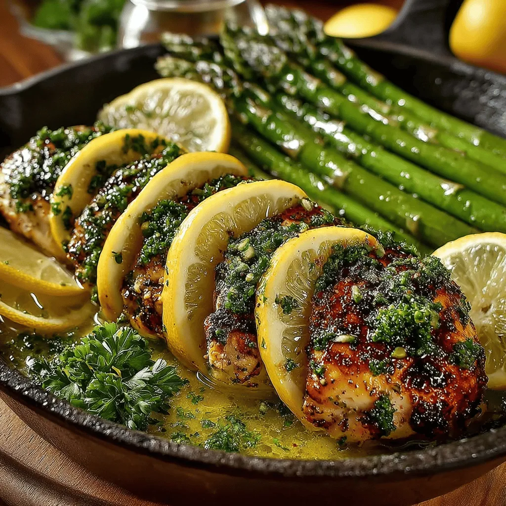 If you're searching for a vibrant and health-conscious meal that can be prepared in a snap, look no further than Zesty Lemon Herb Chicken with Asparagus. This dish is a celebration of fresh, bold flavors that not only tantalizes the taste buds but also packs a nutritional punch. The zesty combination of lemon and aromatic herbs enhances the tender chicken, while the crisp asparagus serves as a perfect complement, making it an ideal choice for weeknight dinners, family gatherings, or even meal prep for the week ahead.