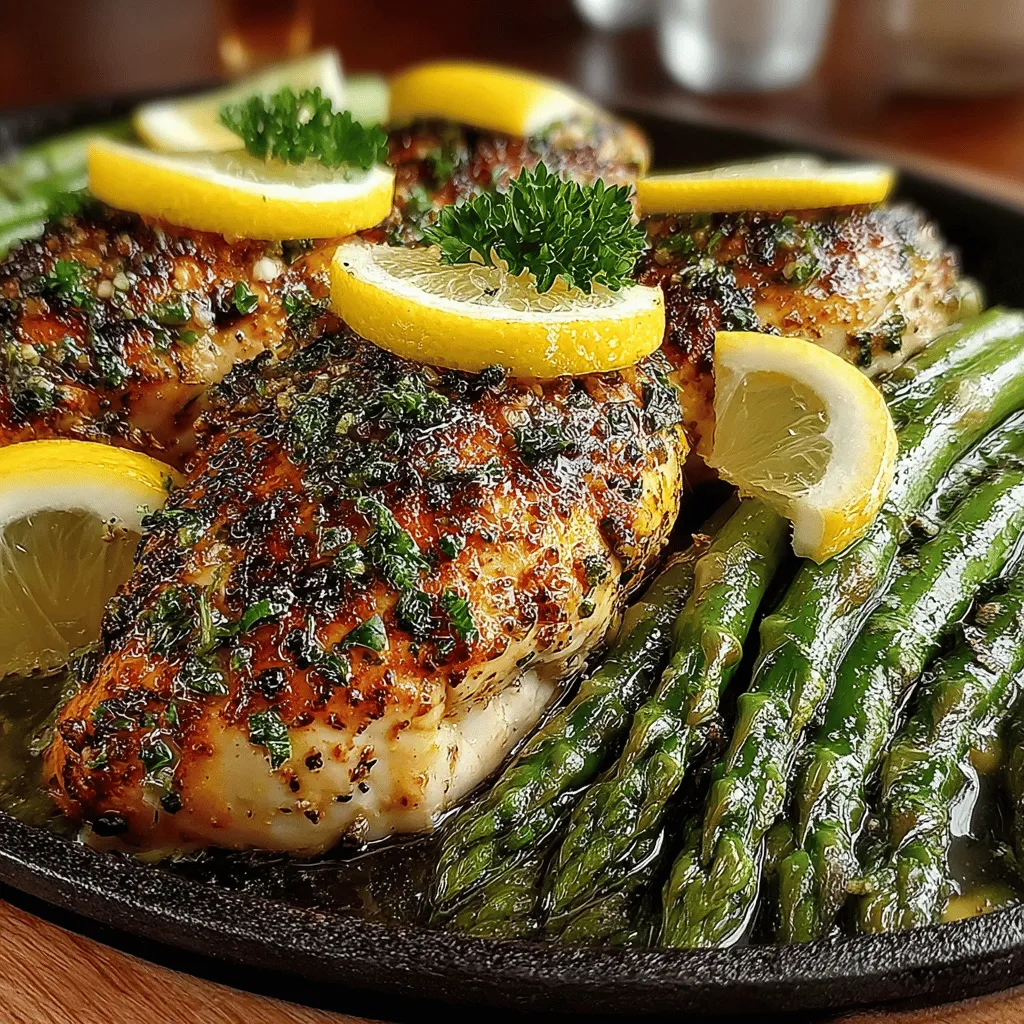 If you're searching for a vibrant and health-conscious meal that can be prepared in a snap, look no further than Zesty Lemon Herb Chicken with Asparagus. This dish is a celebration of fresh, bold flavors that not only tantalizes the taste buds but also packs a nutritional punch. The zesty combination of lemon and aromatic herbs enhances the tender chicken, while the crisp asparagus serves as a perfect complement, making it an ideal choice for weeknight dinners, family gatherings, or even meal prep for the week ahead.