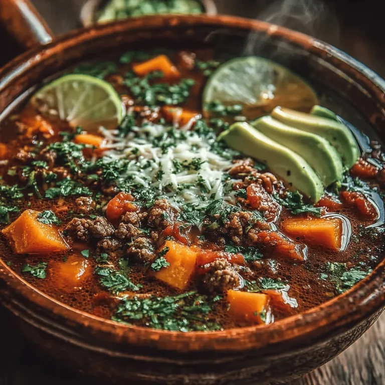 - 1 pound ground turkey - 1 medium sweet potato, peeled and diced - 1 medium onion, chopped - 2 cloves garlic, minced - 1 can (15 ounces) kidney beans, drained and rinsed - 1 can (15 ounces) black beans, drained and rinsed - 1 can (28 ounces) diced tomatoes, with juices - 2 cups chicken broth - 2 tablespoons chili powder - 1 teaspoon ground cumin - 1 teaspoon smoked paprika - 1/4 teaspoon cayenne pepper (adjust to taste) - Salt and pepper, to taste - Olive oil, for sautéing - Optional toppings: chopped cilantro, diced avocado, lime wedges