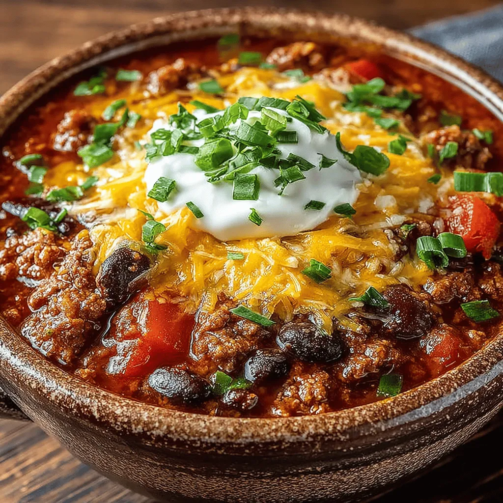 In the realm of comfort food, few dishes can rival the warm embrace of a hearty bowl of chili. This Spicy Quick Beef and Bean Chili offers a perfect balance of flavors and textures, making it a favorite among chili enthusiasts. With a blend of lean ground beef, rich beans, and a medley of spices, this recipe is not only quick to prepare but also satisfies the palate. Whether you're looking for a weeknight meal or a dish to serve at your next gathering, this chili is sure to impress.