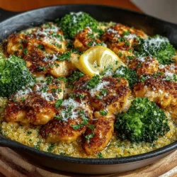Cooking quinoa is a straightforward yet critical step in preparing the Creamy Chicken and Broccoli Quinoa Skillet. To achieve the perfect fluffy texture, start by rinsing 1 cup of quinoa under cold water for a few minutes. This helps remove saponins, which can impart a bitter flavor. After rinsing, combine the quinoa with 2 cups of water or low-sodium chicken broth in a medium saucepan.