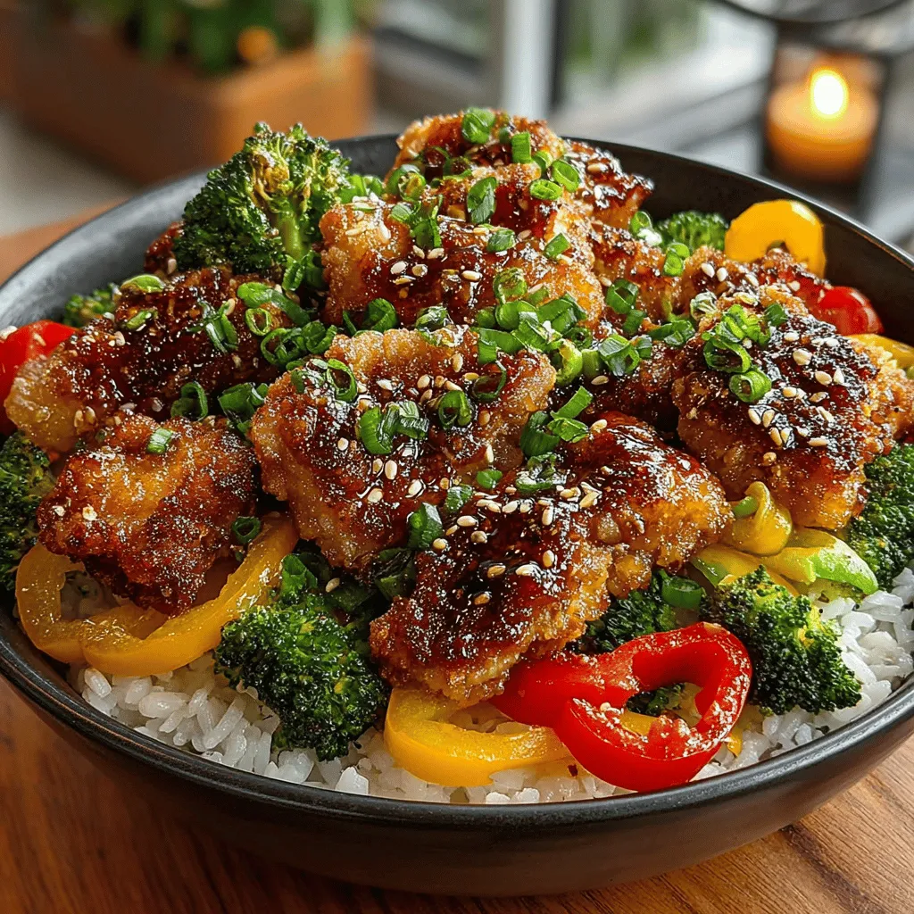 - 1 pound chicken thighs (boneless, skinless) - 1 cup broccoli florets - 1 cup bell peppers (sliced, any color) - 1 cup snap peas - 2 tablespoons vegetable oil - 4 cloves garlic (minced) - 1 tablespoon fresh ginger (grated) - 1/2 cup teriyaki sauce (store-bought or homemade) - Cooked rice or quinoa (for serving) - Sesame seeds (for garnish, optional) - Green onions (sliced, for garnish, optional)