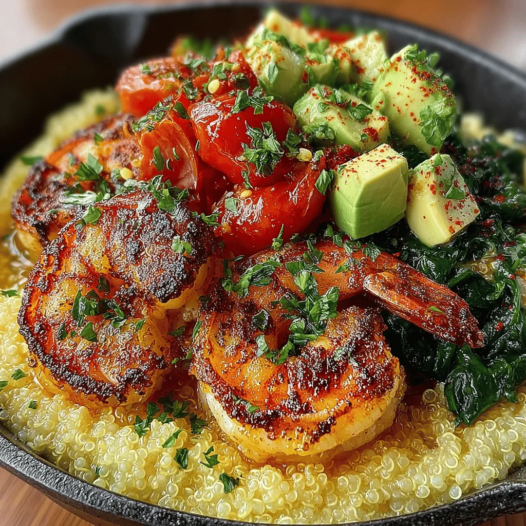 In the world of quick and nutritious meals, the Zesty Lemon Garlic Shrimp Quinoa Bowl stands out as a delightful and health-conscious choice. This dish not only tantalizes your taste buds with its vibrant flavors but also packs a powerful nutritional punch, making it an ideal option for anyone looking to maintain a balanced diet without sacrificing taste. Imagine tender shrimp, perfectly cooked quinoa, and a medley of fresh vegetables, all brought together by the zesty brightness of lemon and the aromatic allure of garlic. It’s a meal that is as visually appealing as it is delicious.