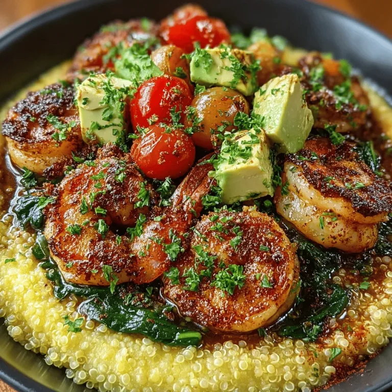 In the world of quick and nutritious meals, the Zesty Lemon Garlic Shrimp Quinoa Bowl stands out as a delightful and health-conscious choice. This dish not only tantalizes your taste buds with its vibrant flavors but also packs a powerful nutritional punch, making it an ideal option for anyone looking to maintain a balanced diet without sacrificing taste. Imagine tender shrimp, perfectly cooked quinoa, and a medley of fresh vegetables, all brought together by the zesty brightness of lemon and the aromatic allure of garlic. It’s a meal that is as visually appealing as it is delicious.