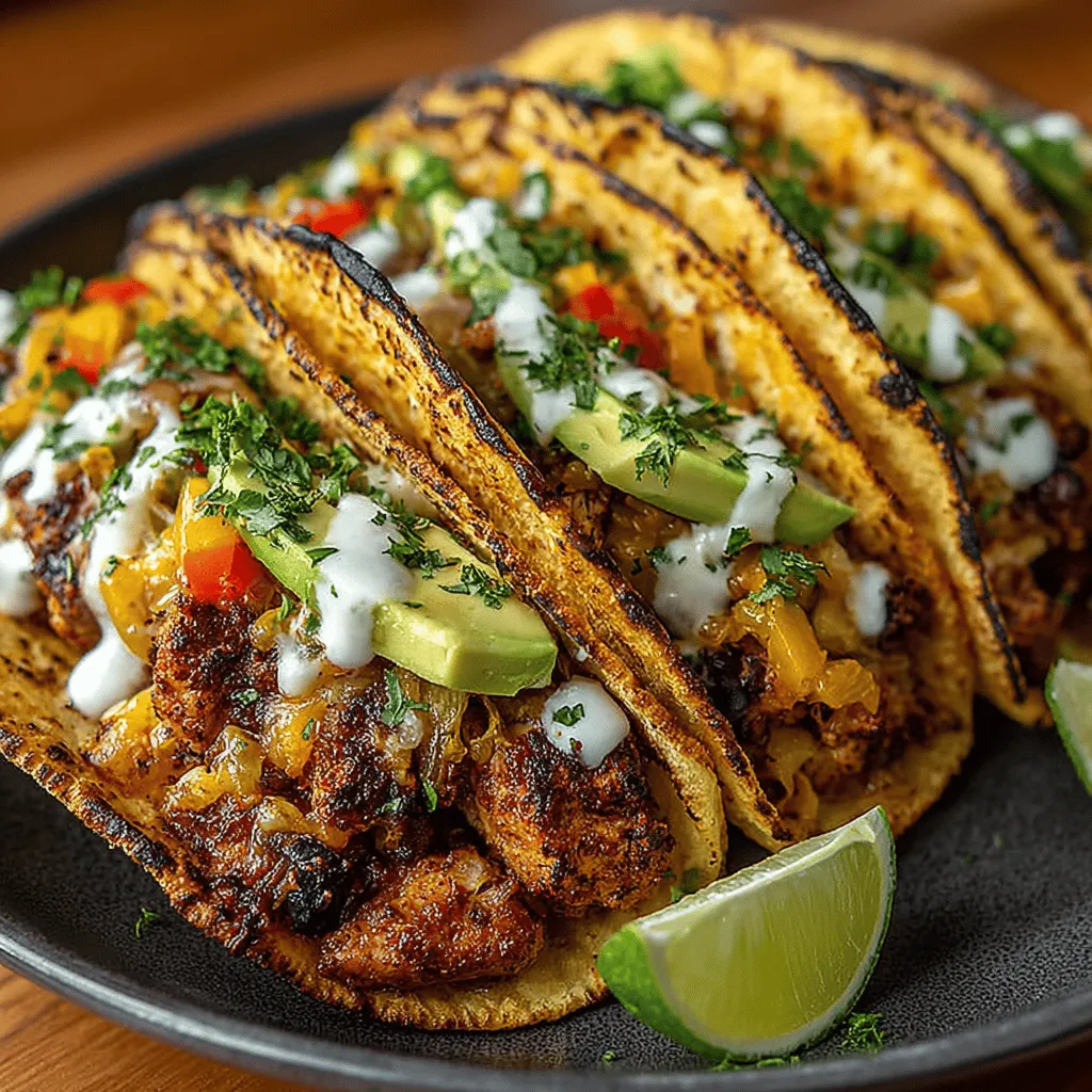 Zesty One-Pan Spicy Chicken and Black Bean Tacos are a delicious, vibrant dish that perfectly balances bold flavors with easy preparation. Tacos have long been a staple in Mexican cuisine, celebrated for their versatility and the myriad of flavors they can offer. With the increasing popularity of one-pan meals, this recipe stands out as an ideal solution for busy families seeking a quick yet satisfying dinner. The combination of spicy chicken, hearty black beans, and fresh vegetables creates a lively dish that is as delightful to eat as it is simple to make. Whether you're hosting a casual gathering or preparing a weeknight dinner, these tacos are sure to please.