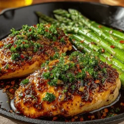Zesty Lemon Garlic Chicken with Asparagus is a delightful dish that merges simplicity with vibrant flavors, making it a perfect choice for busy weeknights or leisurely weekend dinners. This recipe showcases the bright, zesty notes of lemon paired with the aromatic essence of garlic, all while highlighting tender, juicy chicken and crisp asparagus. It's not just about taste; this dish also emphasizes the importance of fresh ingredients, bringing both flavor and nutrition to your table.