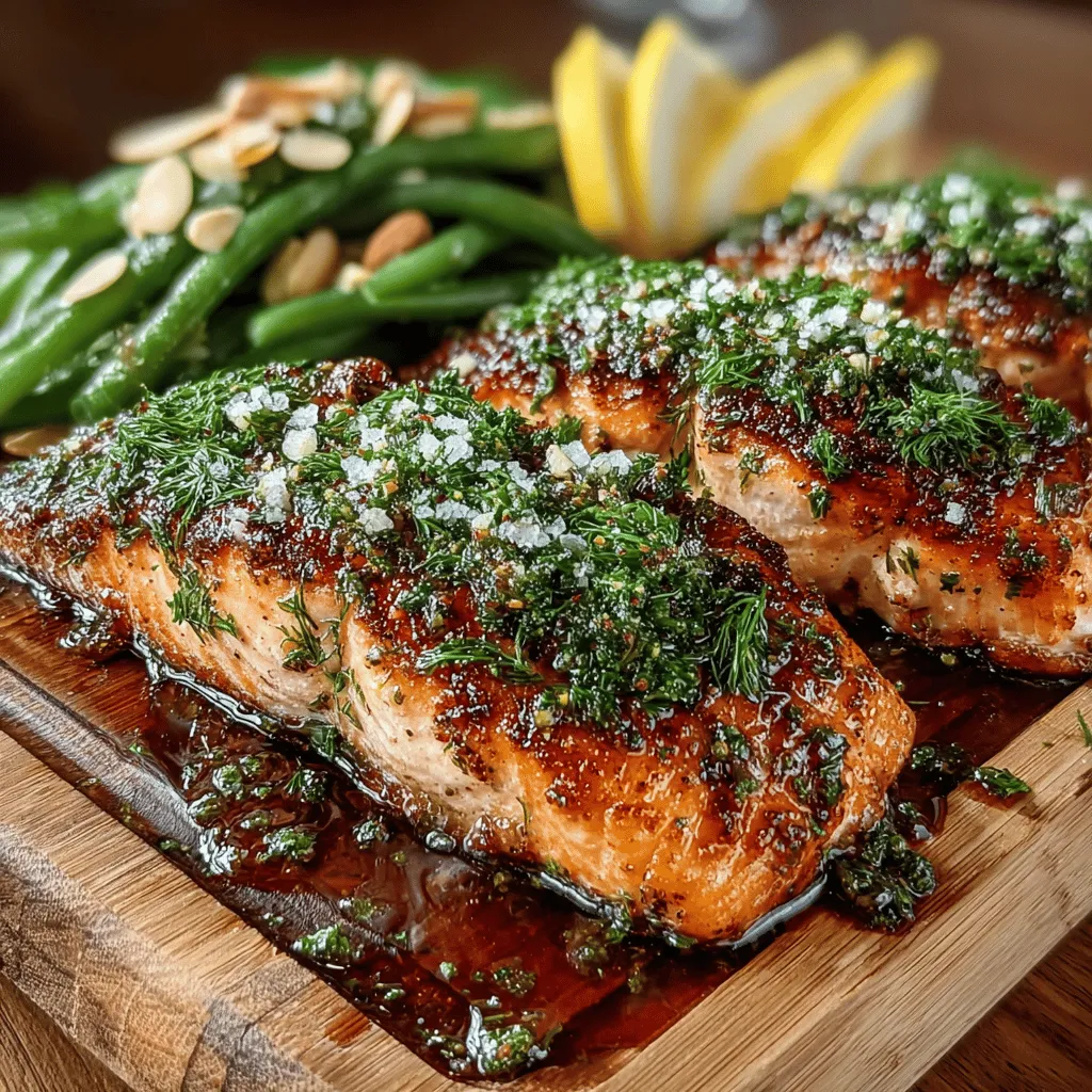 If you're looking for a dish that bursts with flavor while being healthy and easy to prepare, look no further than Zesty Lemon Herb Salmon paired with Garlic Green Beans. This recipe is the perfect blend of succulent salmon infused with bright and zesty citrus notes, complemented by the earthy aroma of fresh herbs. The addition of garlic green beans not only enhances the overall taste but also adds a vibrant crunch and nutritional punch, making it an ideal meal for both weeknight dinners and special gatherings.