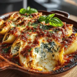 To create the perfect filling for your Cheesy Chickpea and Spinach Stuffed Shells, you want to strike a balance between creaminess and texture. Start by mashing the chickpeas in a mixing bowl. Use a fork or a potato masher to break them down, but don’t overdo it; you want to leave some chunks for added texture. This gives the filling a hearty feel while still allowing the chickpeas to shine through.