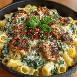 Welcome to the world of delicious, home-cooked meals! Today, we’re diving into a comforting and flavorful dish that is perfect for a busy weeknight or a cozy weekend dinner: Creamy Chicken and Spinach Skillet Pasta. This recipe combines tender chicken with fresh spinach and a rich, creamy sauce, enveloping al dente pasta for a truly satisfying meal. Whether you are an experienced cook or just starting your culinary journey, this dish is not only simple to prepare but also packed with nutrients and taste. Let’s explore the ingredients, method, and more about why this dish deserves a spot on your dinner table.