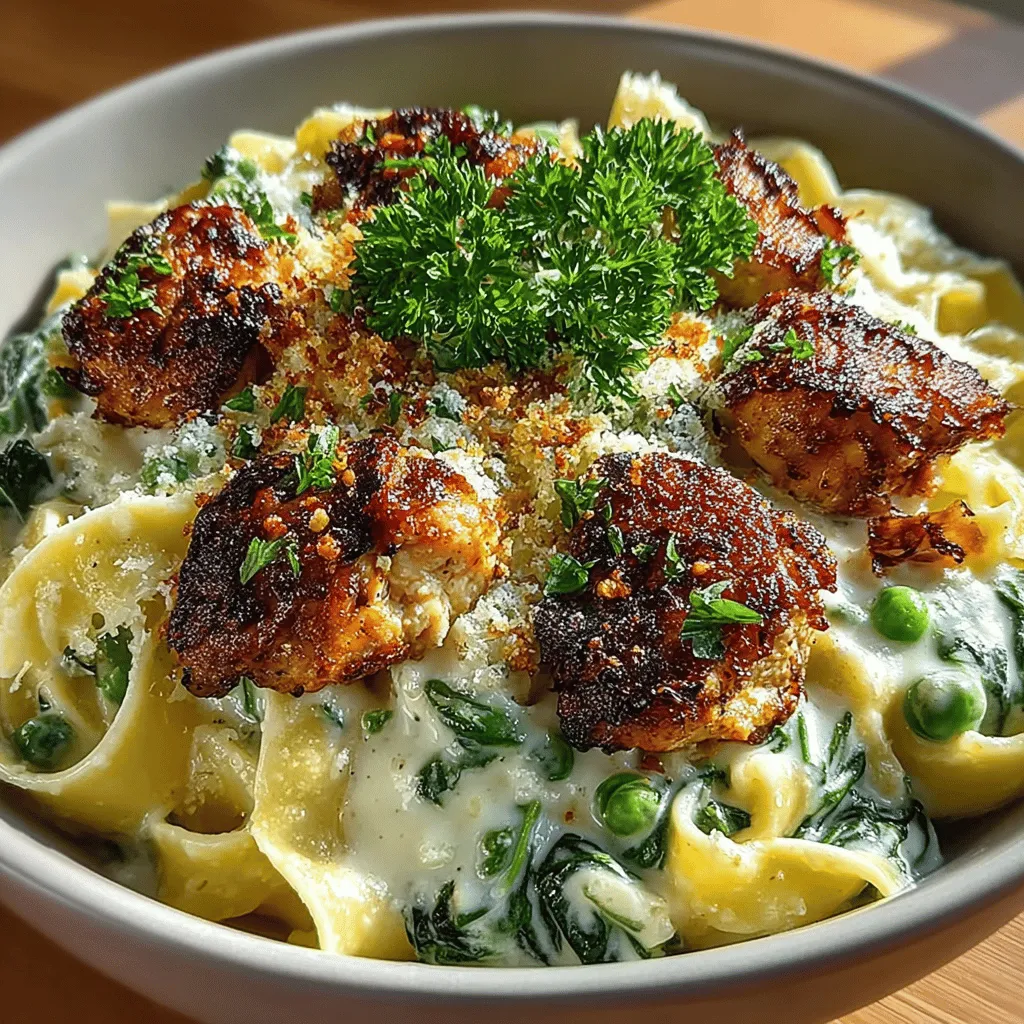 In a world where comfort food reigns supreme, few dishes can compete with a rich and creamy Chicken Alfredo. This Creamy Spinach & Pea Chicken Alfredo recipe elevates the classic dish by incorporating fresh spinach and sweet peas, providing not only a burst of color but also a wealth of nutrients. Perfect for a family dinner or a cozy date night, this dish brings together the satisfying flavors of tender chicken, al dente fettuccine, and a luscious sauce that’s irresistibly creamy. In this article, we will explore the step-by-step process of creating this delectable dish while highlighting its nutritional benefits and offering tips for perfecting your Alfredo sauce.