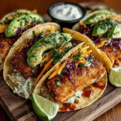 In recent years, fish tacos have surged in popularity, becoming a staple in many households across the globe. These tantalizing treats are celebrated not only for their vibrant flavors but also for their impressive versatility. Whether you're looking for a quick weeknight dinner or a dish to impress at a casual gathering, the crispy oven-baked fish taco is an excellent choice. This recipe takes fresh ingredients and elevates them with a healthy twist, ensuring that your meal is both nutritious and delicious. With a crunchy panko coating, succulent fish, and a variety of toppings to choose from, these tacos promise to satisfy your cravings while keeping your health goals in mind.