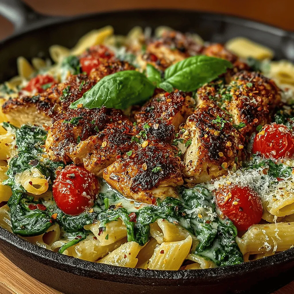 Creamy pasta dishes have long been a favorite among home cooks and food enthusiasts alike. Their rich textures and comforting flavors make them ideal for any occasion, whether it's a cozy family dinner or an elegant gathering with friends. One standout recipe that perfectly embodies the allure of creamy pasta is Creamy Chicken and Spinach Skillet Pasta. This dish not only satisfies those cravings for a sumptuous meal but also brings a nutritious twist to the table, thanks to its vibrant green spinach and lean protein from chicken.