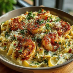 Creamy Garlic Shrimp Pasta