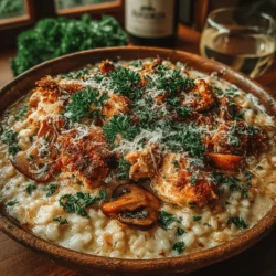 When it comes to comfort food that exudes sophistication, few dishes can rival the creamy mushroom and chicken risotto. This culinary masterpiece is a harmonious blend of rich flavors and textures, making it an ideal choice for family dinners or special occasions. The balance of savory chicken, earthy mushrooms, and the luxurious creaminess of the risotto creates a dish that not only satisfies the palate but also warms the heart. Whether you are an experienced chef or a novice in the kitchen, this recipe is approachable and rewarding, inviting you to explore the art of risotto-making.