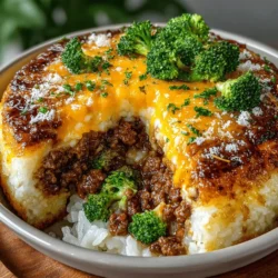 When it comes to comfort food, few dishes evoke the same sense of warmth and nostalgia as a hearty casserole. Casseroles have long held a cherished spot in family meal traditions, serving as a convenient and satisfying way to bring loved ones together around the dinner table. The Cheesy Beef and Broccoli Rice Casserole stands out as a delicious option that not only pleases the palate but also nourishes the body. This dish combines the rich flavors of ground beef, the crunch of broccoli, and the creamy goodness of melted cheese, making it an ideal choice for both busy weeknights and special occasions.