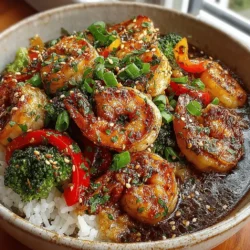 In the world of quick and satisfying meals, the Quick Teriyaki Shrimp and Rice Bowl stands out as a favorite for busy weeknights and casual gatherings alike. This dish combines succulent shrimp, vibrant vegetables, and a rich, savory sauce, all served over a fluffy bed of rice. Its popularity can be attributed to the delightful balance of flavors and textures, making it a go-to option for those who crave a satisfying meal without the fuss.