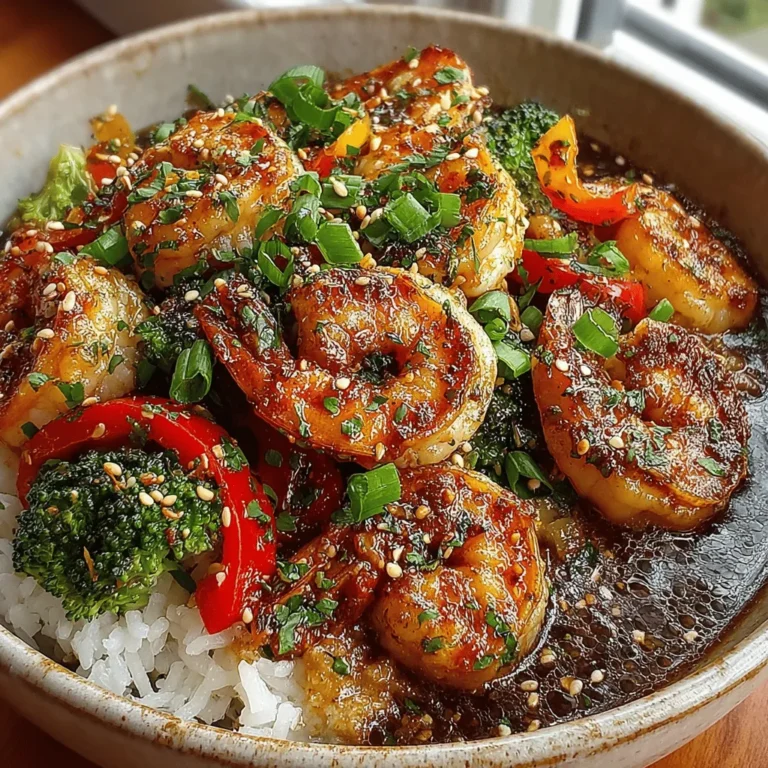 In the world of quick and satisfying meals, the Quick Teriyaki Shrimp and Rice Bowl stands out as a favorite for busy weeknights and casual gatherings alike. This dish combines succulent shrimp, vibrant vegetables, and a rich, savory sauce, all served over a fluffy bed of rice. Its popularity can be attributed to the delightful balance of flavors and textures, making it a go-to option for those who crave a satisfying meal without the fuss.