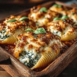- 12 large pasta shells - 1 pound lean ground turkey - 2 cups fresh spinach, chopped - 1 small onion, finely chopped - 2 cloves garlic, minced - 1 cup ricotta cheese - 1 cup shredded mozzarella cheese - 1/2 cup grated Parmesan cheese - 1 large egg - 1 teaspoon Italian seasoning - Salt and pepper to taste - 1 jar (about 24 ounces) marinara sauce - Olive oil for cooking